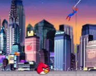 Spiderman save Angry Birds online pókember játék